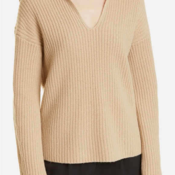 VINCE V-Neck Collared Sweater - Picture 8 of 10